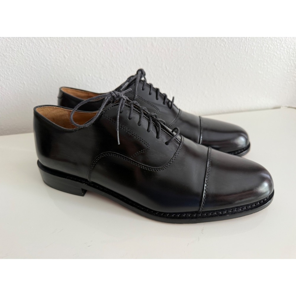 Jos. A. Bank Boardroom Reserve Mens Black Leather Cap Toe Oxford Shoes 11M
